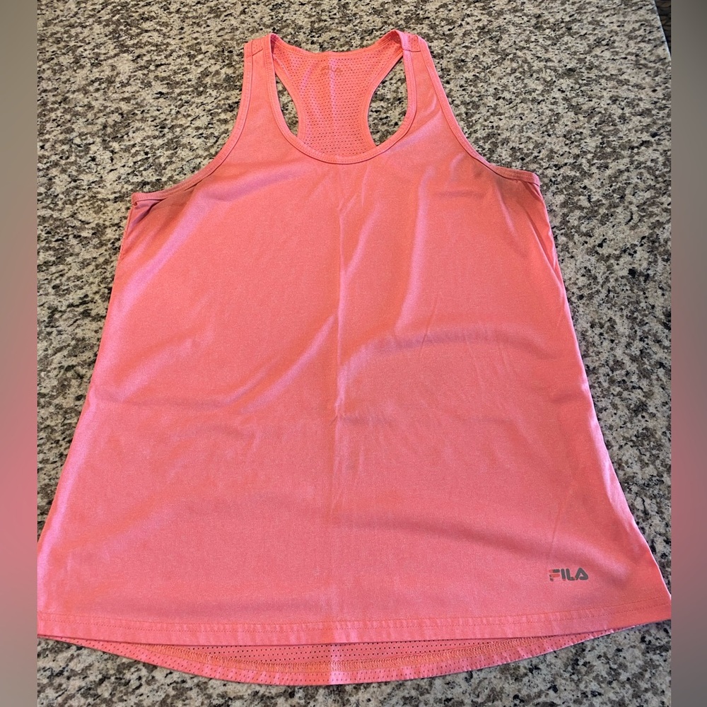 Active workout tank top with mesh back!